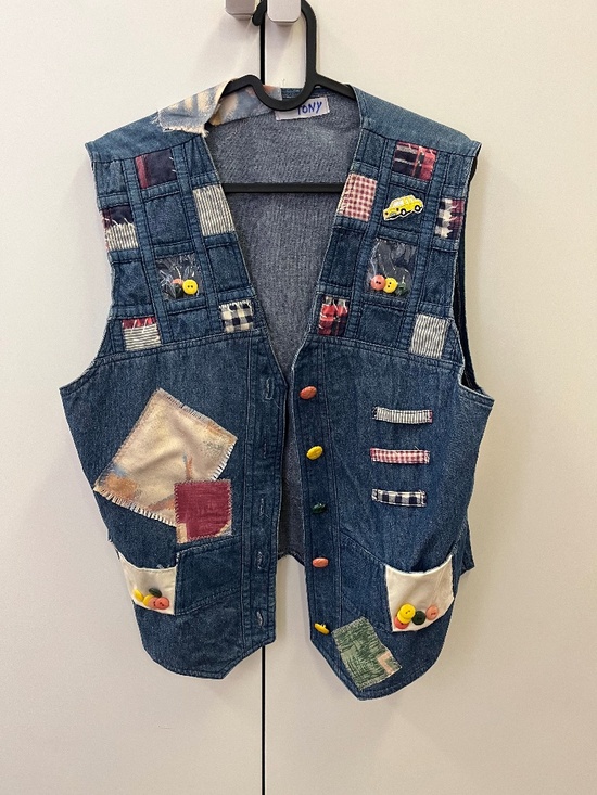 Other - Patch Work Denim Vest